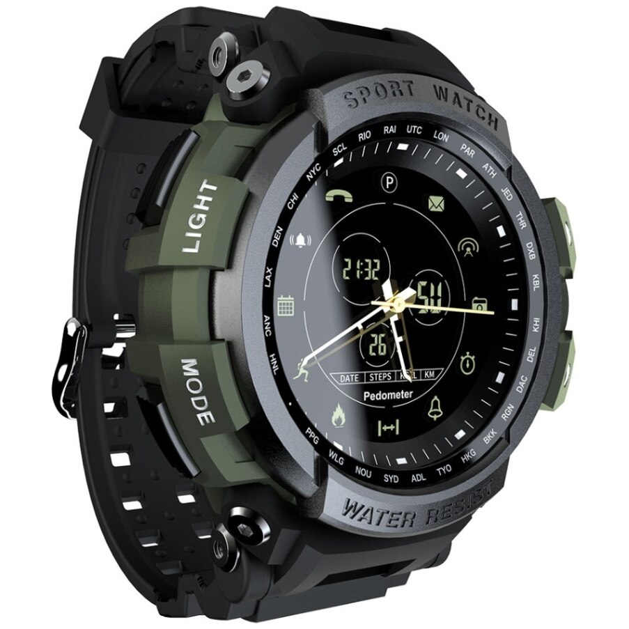 Lokmat MK28 Slimme Horloge 1.14 Inch Scherm Horloge Smart Band BT4.0 Leven Waterdicht Stappenteller Calorieën Alarm Sport Mannen Smartwatch: green