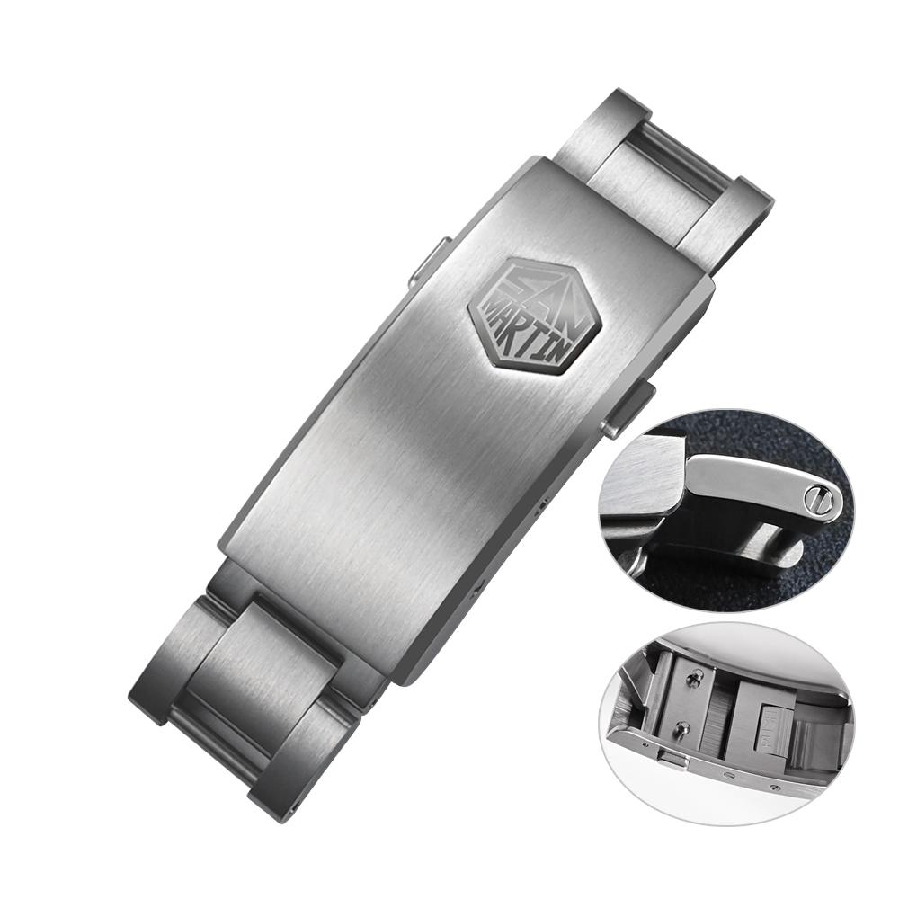 San Martin-Fermoir réglable pour bracelet de montre, non universel, modèle spécifié de 16mm: Saumon