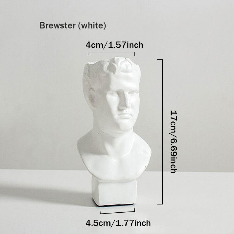 Venus Model Flowerpot Desktop Simulation Flower Arrangement Container Resin Model Handmade Artist Home Decoration: B