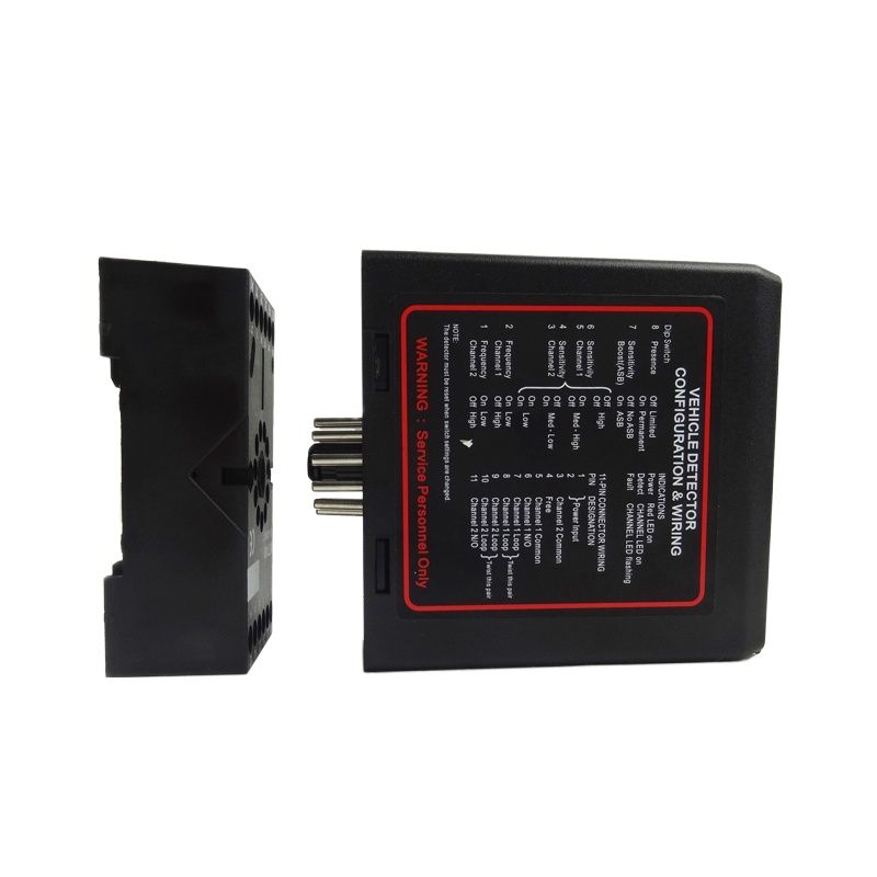 KINJOIN Gate Vehicle Access Control Dual Two Channel Loop Detector/Inductive Loop Parking Detectors 220v 110V 24V DC 12V Dc