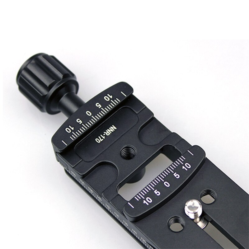 Curseur Nodal à Rail polyvalent avec pince à dégagement rapide Compatible Arca suisse pour NNR-170 de caméra panoramique DSLR