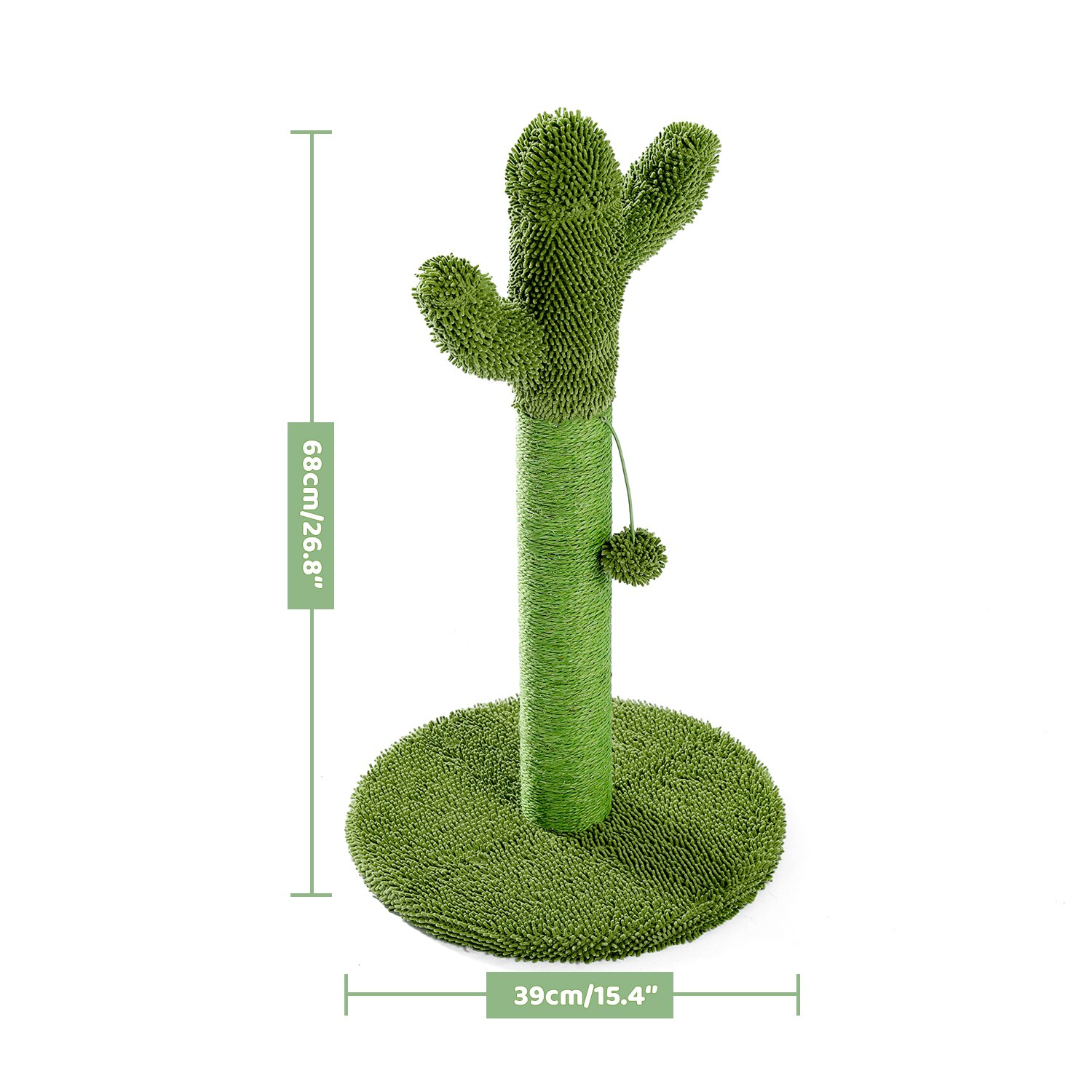 Cactus Kat Boom Met Hangmat Paddestoel Styling Katten Boom Condo Vol Gewikkeld Sisal Krabpaal Voor Katten Kitten Klim Snelle: AMT0112GN