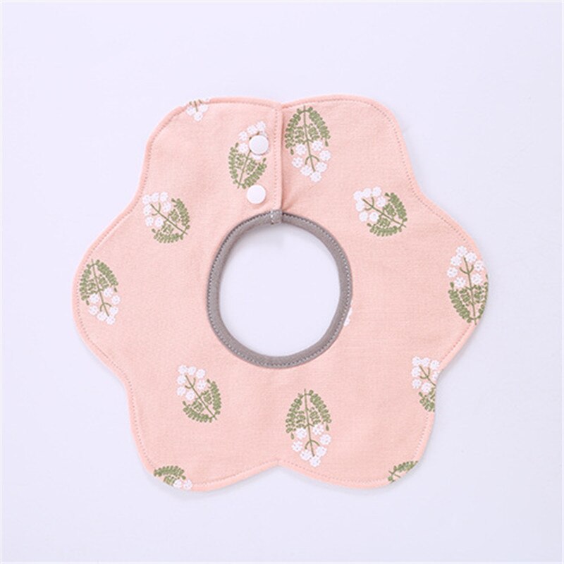 Cotton Baby Boys And Girls Feeding Burp Cloths 360 degrees Rotating Baby Bibs Towel Cute Bandanas Scarf Children Cravat Stuff: 8