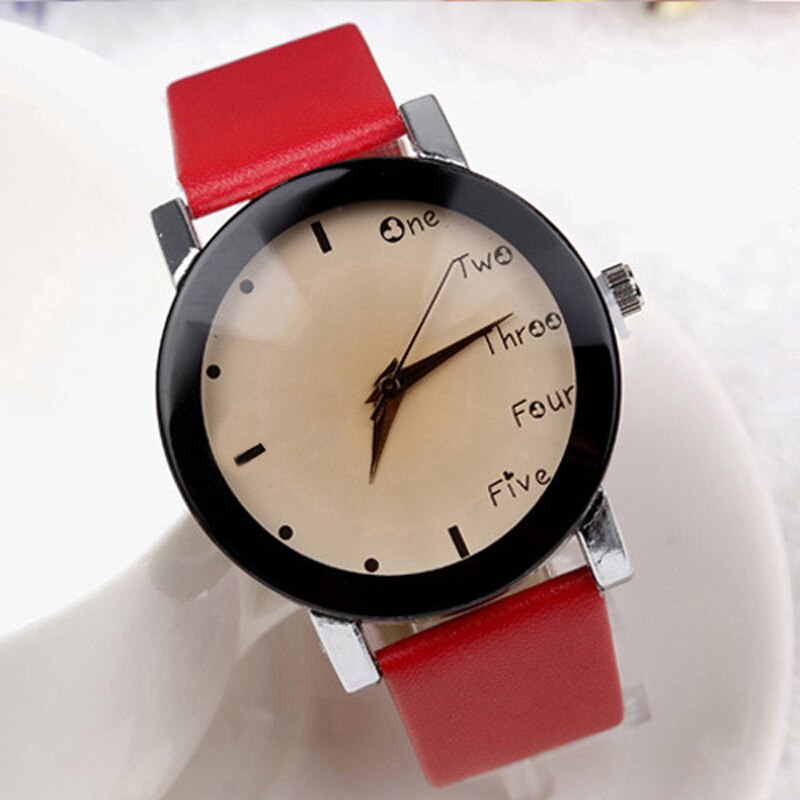 Neutral Leisure Letters Wrist Watches Motion Simulation Of Electronic Quartz Watch reloj kol saati Good-looking JUL 21