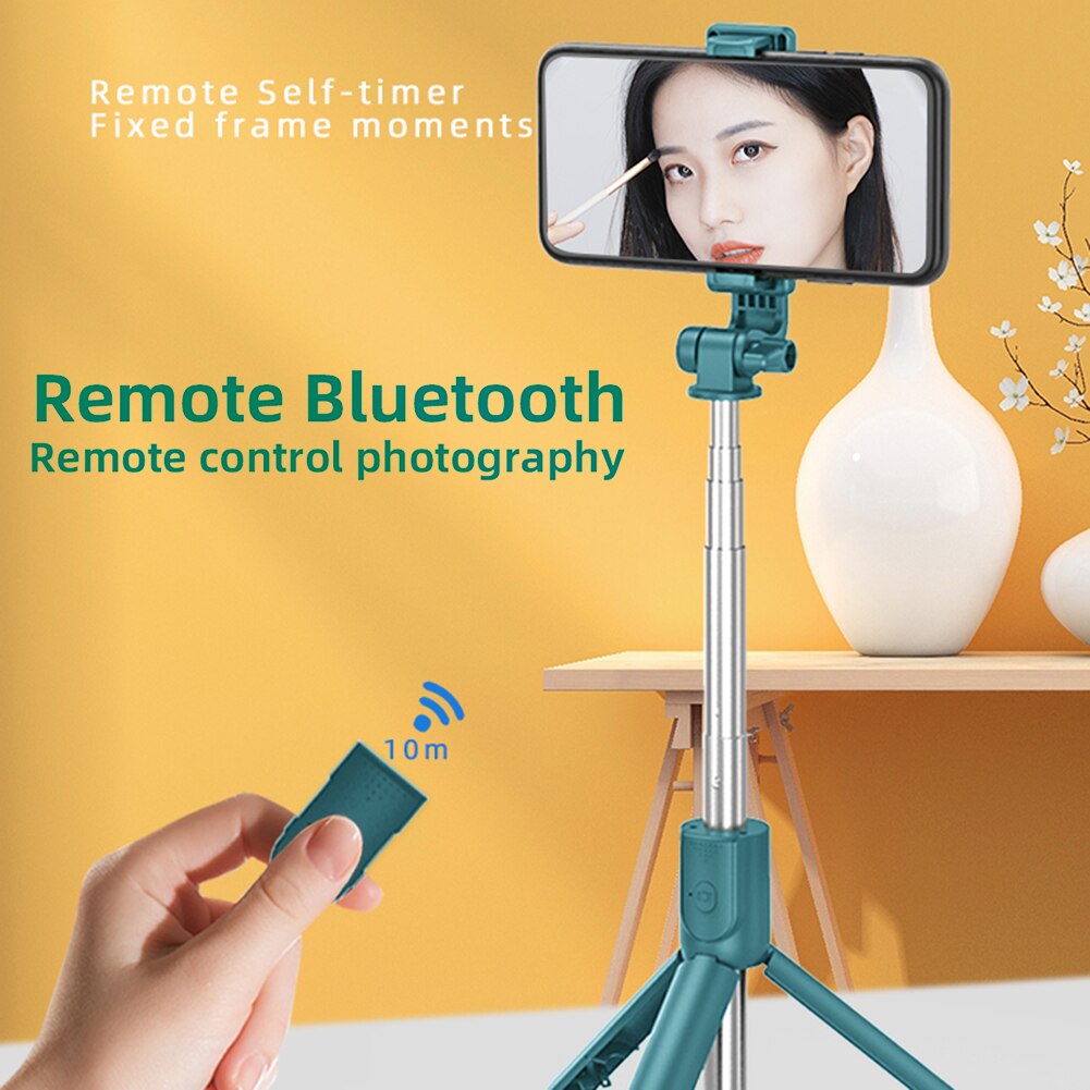 Wireless Mobile Phone Tripod Mobile Tripod for iPhone Tripod for Phone Selfie Stick Bluetooth Tripode Stabilizer For Mobile LED