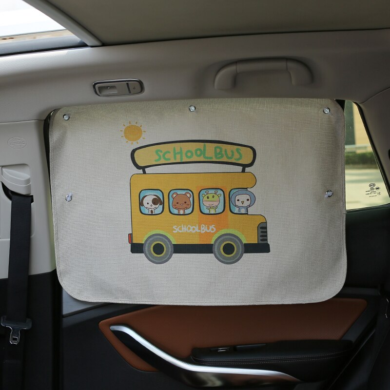 1pc 70*50cm Auto Cartoon Gordijn Cover Zon Blokkeren Auto Gordijn Side Blokkeren sucker Zonnescherm Gordijn voor kinderen