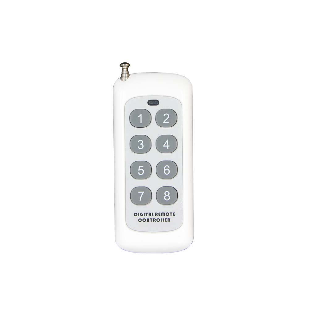 500m AC 220V 8 CH Channel 8CH RF Wireless Remote Control LED Light Bulb Switch System Receiver + Transmitter, 315 433 MHz: Transmitter Only / 433 MHz