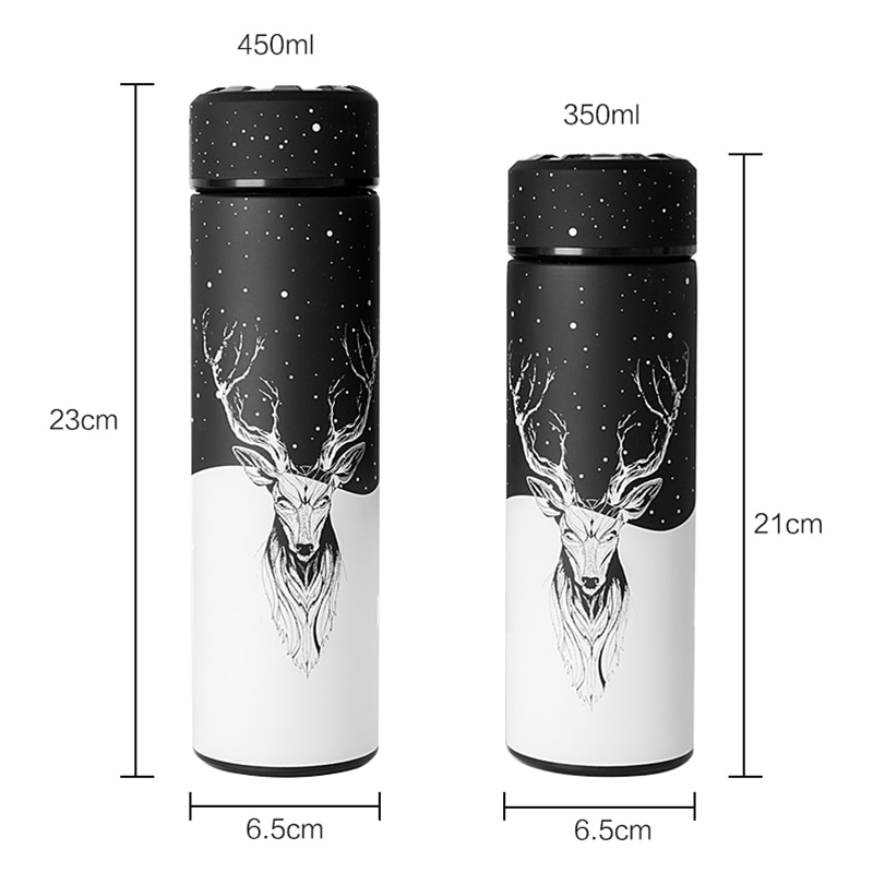 Thermos Flask Bottle 350ML 450ML vacuum Thermo Cup,Stainless Steel Vacuum Flask Insulated Bottle Container,Outdoor Travel Cup