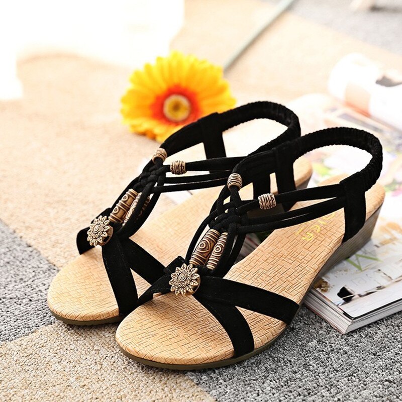 Gtime sommar vita skor platt klack flip gladiator kort fiskbens flip-flop sandaler platta damskor  y122