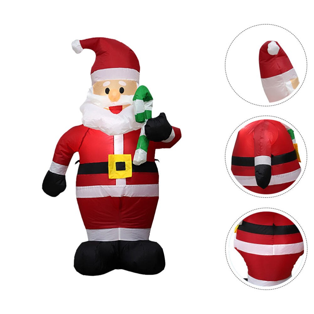 1 Set Inflatable Santa Claus Decor Prop Christmas Layout Decoration US Plug