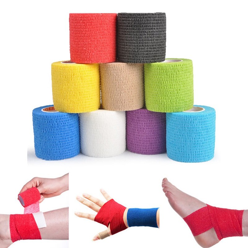 Non Woven Bandage Wrap Zelfklevende Ademend Elastische Stretch Sport Tape Voor Hond Collectie