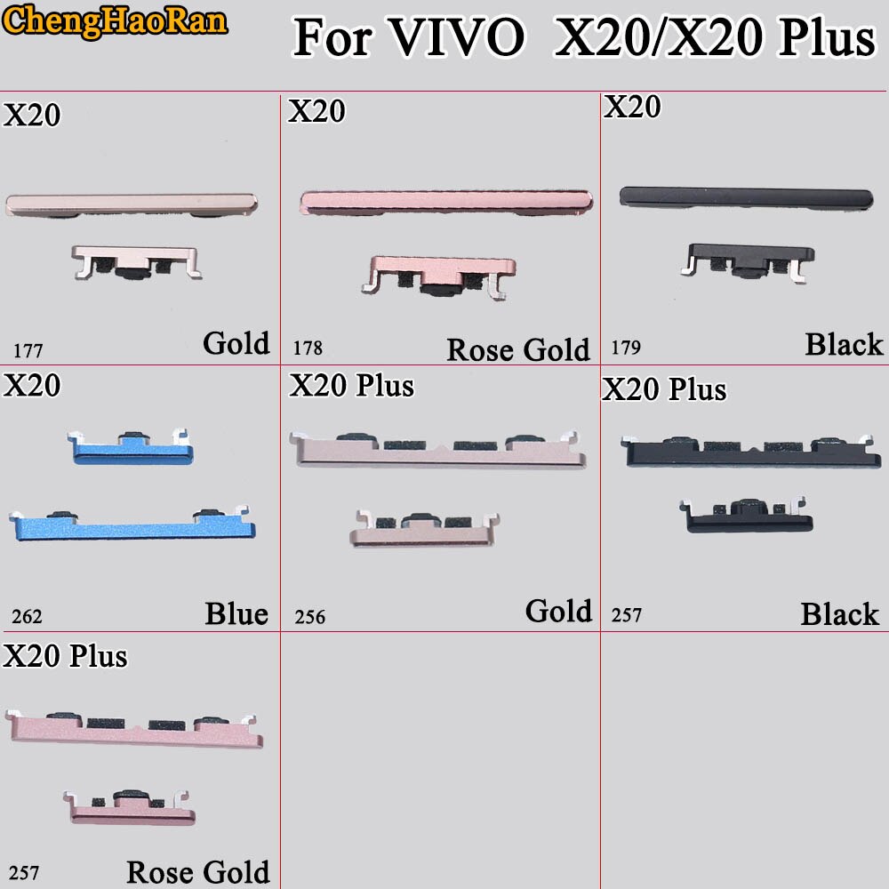 Conjunto Para VIVO X20 X20 1 ChengHaoRan Além de volume de Energia botão mute botão lateral substituição de peças de reparo