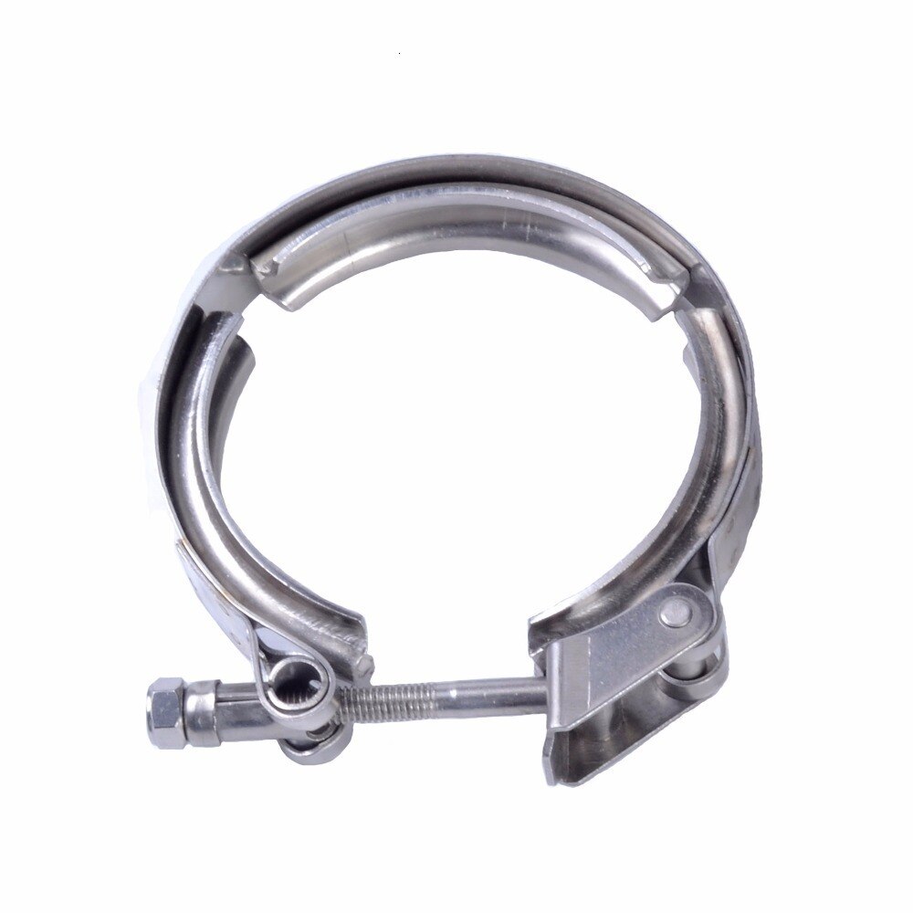 ESPEEDER 3.5" Universal Exhaust Turbo Downpipe Quick Release Clamp Stainless Steel V-Band Clamp Turbo Exhaust Pipes Clamp Clip