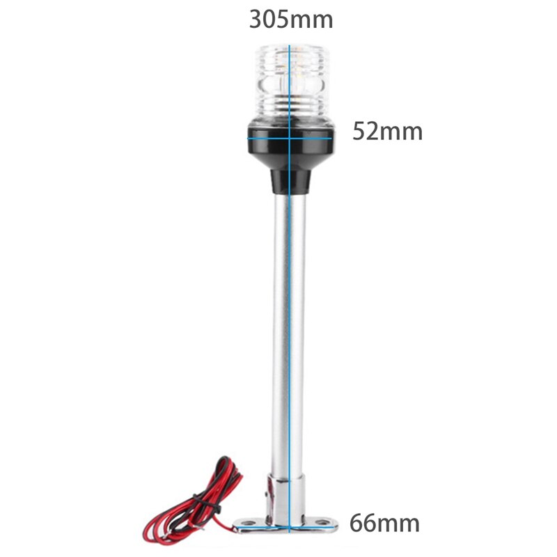 12-24v vanntett marinebåt seillys lampe yacht akterankerlys ledet navigasjonslys 360 graders båtlys