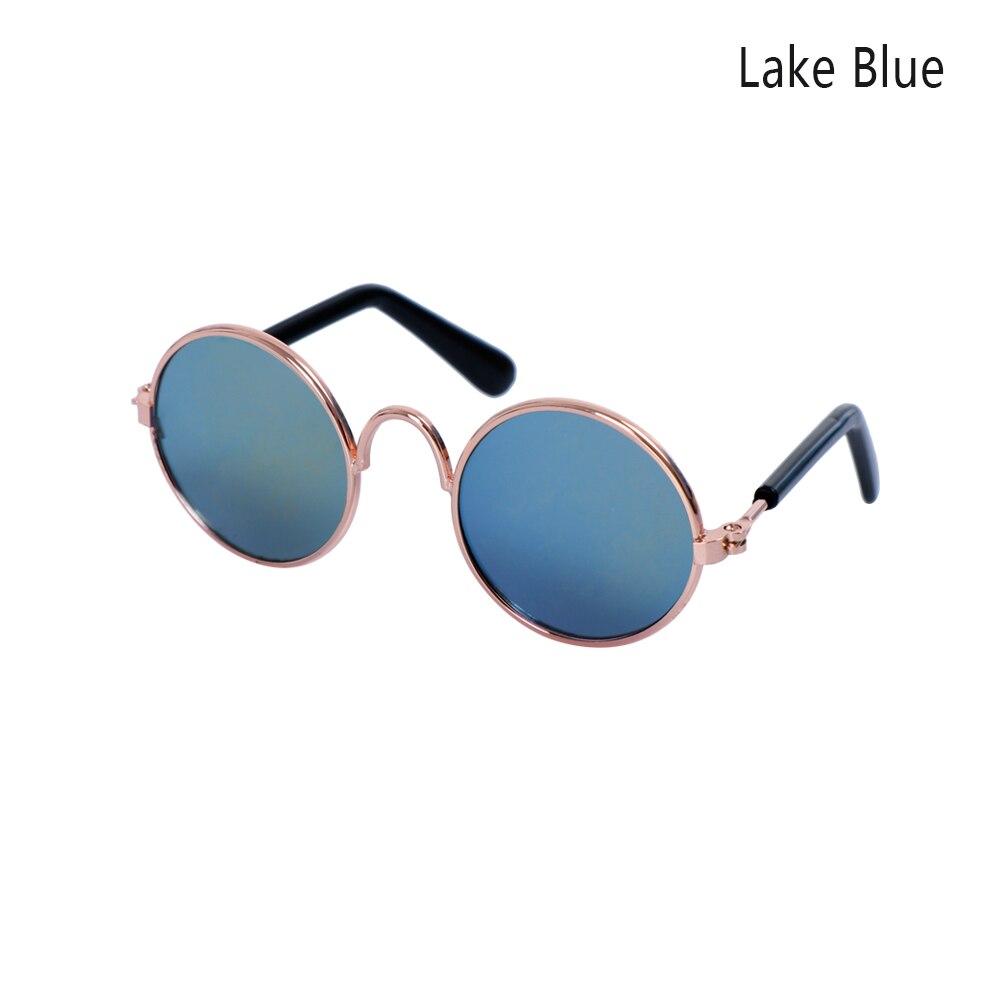 Veelkleurige huisdierzonnebrillen, coole brillen, foto's, rekwisieten, kattenbrillen, bescherming, kleine hond, kattenfoto's, rekwisieten: Meerblauw