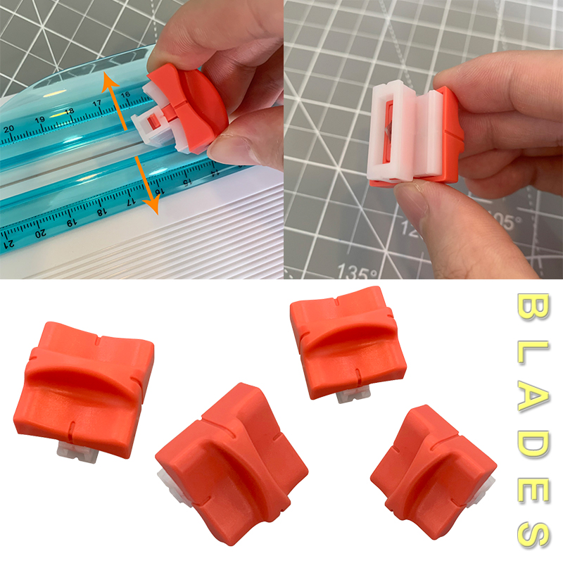 Orange Paper Cutter Replacement Blades For Paper Cutter Guillotine Card Trimmer Ruler DIY Accessories