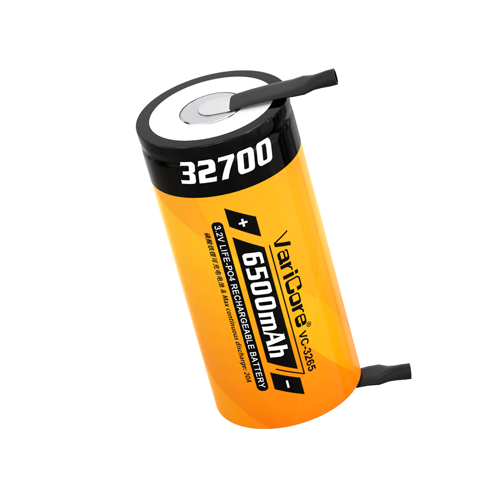 VariCore 3.2V 32700 6500mAh LiFePO4 Bateria 35A Descarga Contínua Máxima 55A Bateria de alta potência + folhas de níquel