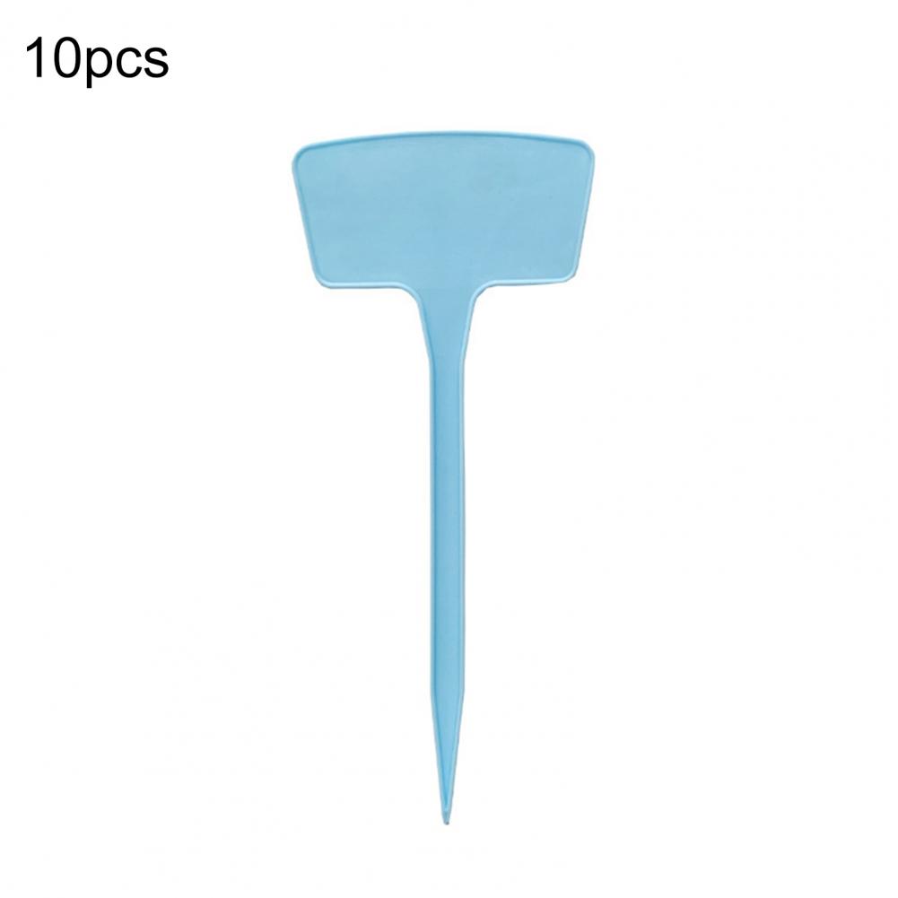 10 sztuk/zestaw 20cm etykiety na rośliny wodoodporna konstrukcja wkładki w kształcie litery T plastikowe znaczniki na rośliny klasyfikacja znak sortowania bilet robić ogrodnictwa: Brązowy