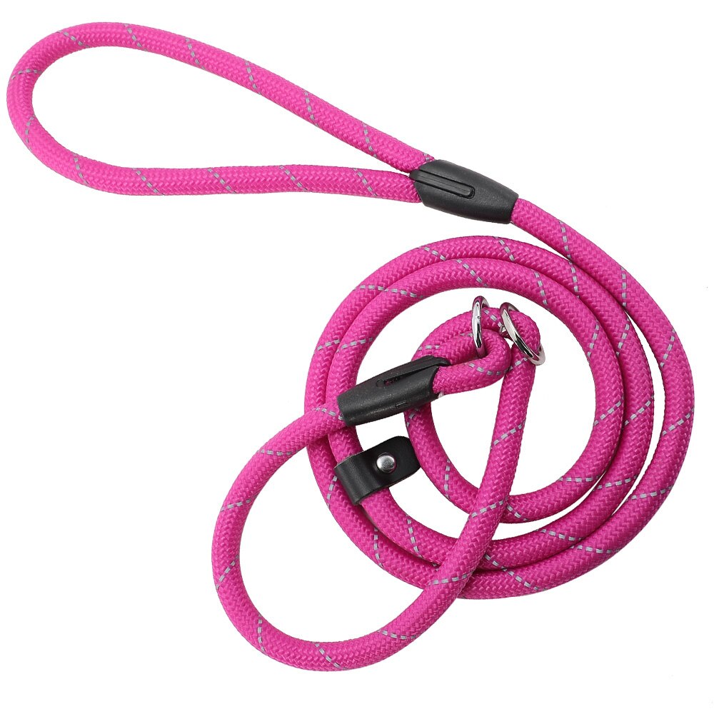 Reflecterende nylon hondenriem nachtveiligheidstrekkoord met hondenriem kleine en middelgrote grote hondenuitlaatbenodigdheden tractie