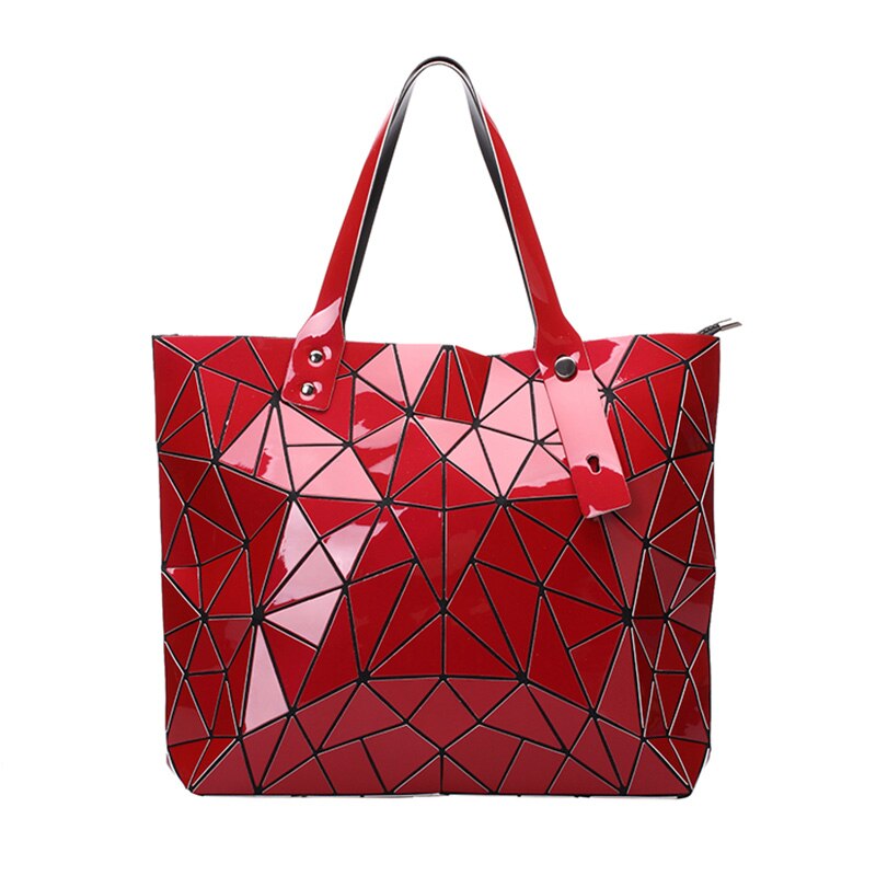Lovevook Vrouwen Handtassen Luxe Tassen Schoudertassen Voor Dames Grote Tassen Voor Werk Geometrische Patroon: Rood