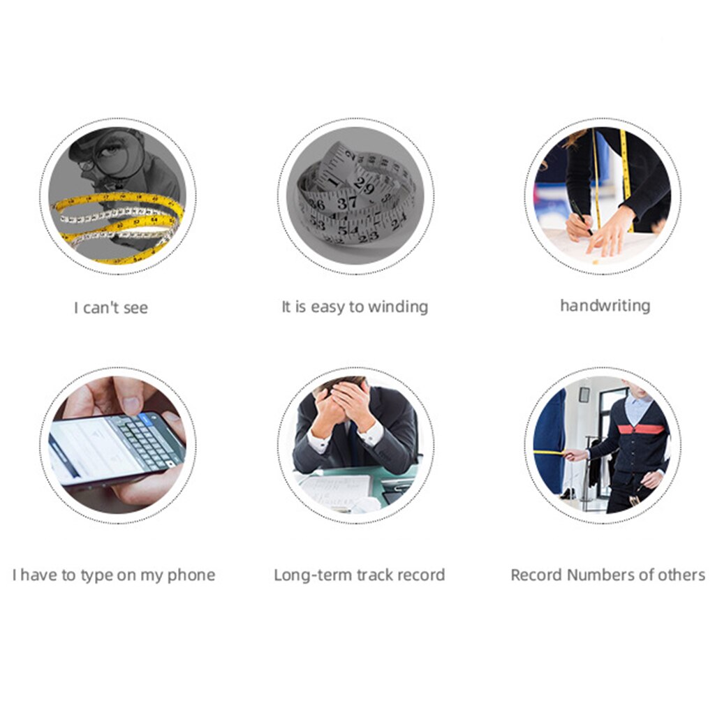 Brand Digital Waist Bicep Measure Body Circumference Tape Measure with Auto-Locking and Retractable