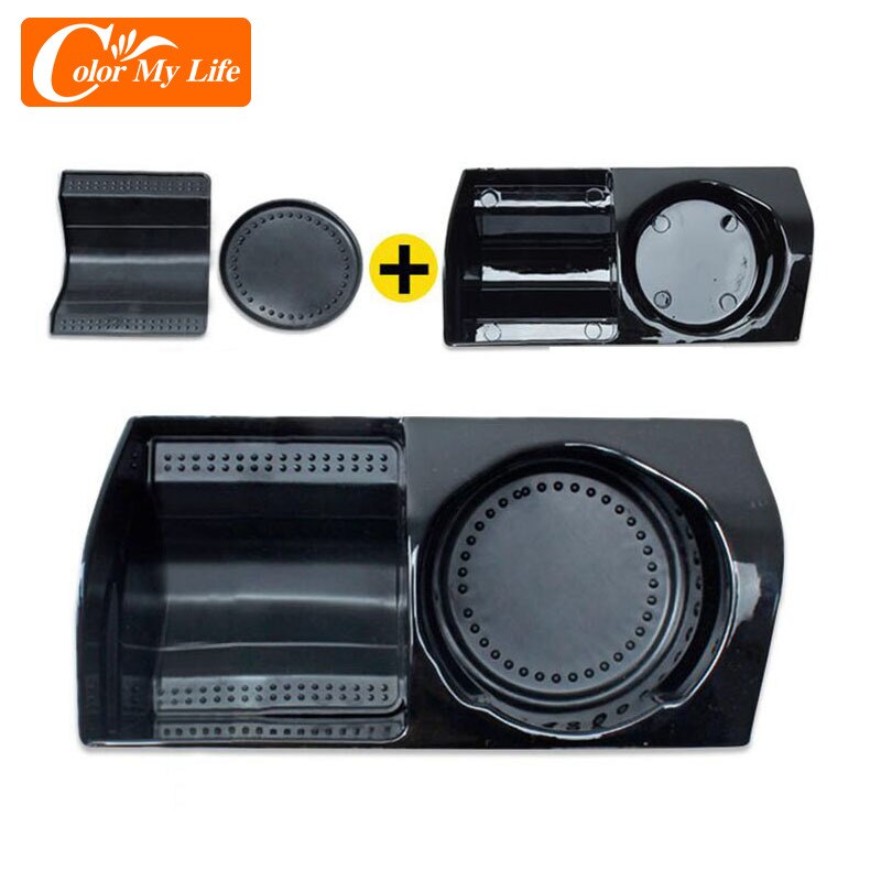 For Ford Ecosport Center Console Flocking Storage Box Armrest Organizer Auto Container Car Interior Modification