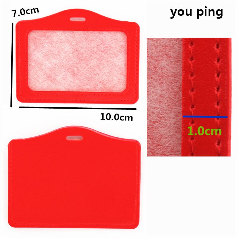11 Colour PU Card Cover Bus Card Badge Lanyard Business Credit Cards Bank ID Card school supplies