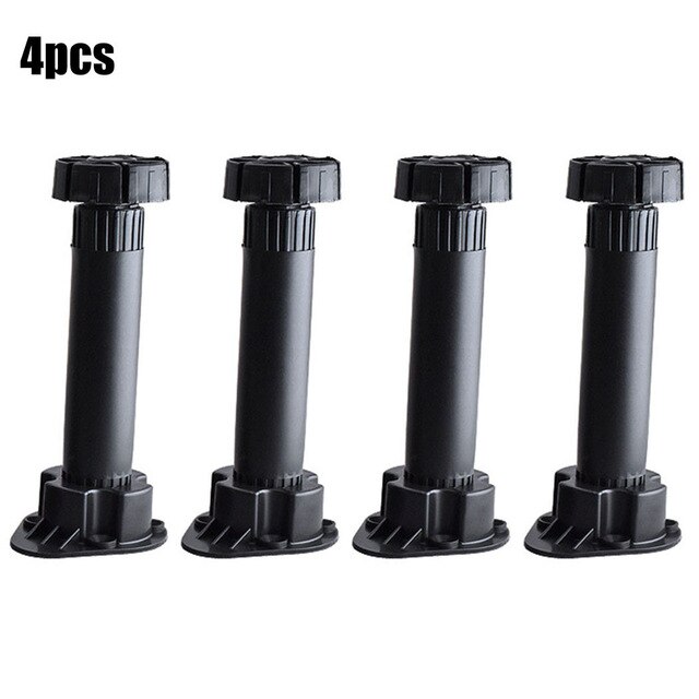 4 Pcs Adjustable Kitchen Cabinet Plinth Feet Furniture Plinth Legs 4 Clips Adjustable Furniture Feet PVC Coffee Cone Chair Feet: 15cm