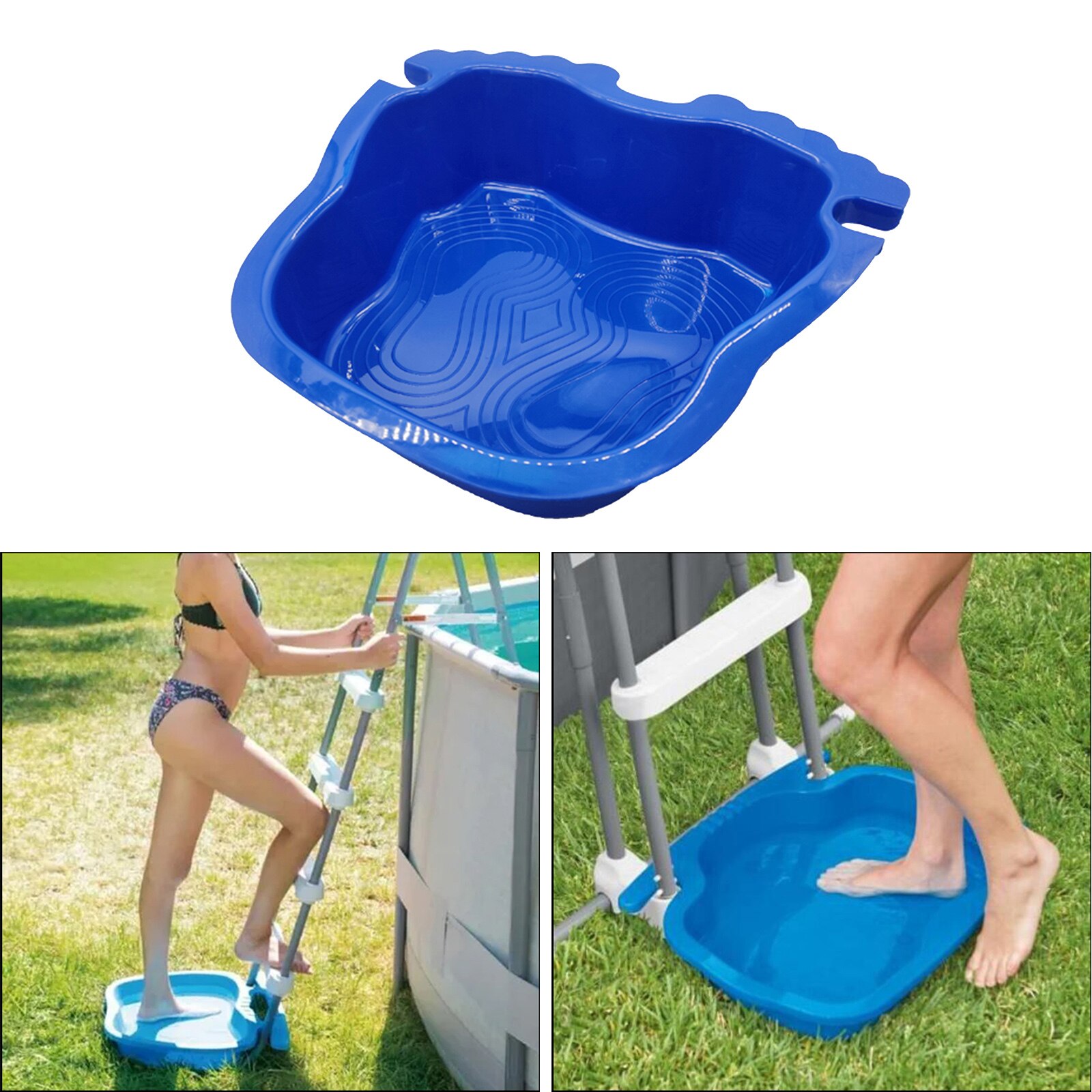 Plateau de bain de pieds pour piscine, Spa, bassin de trempage pour les pieds dans et hors sol