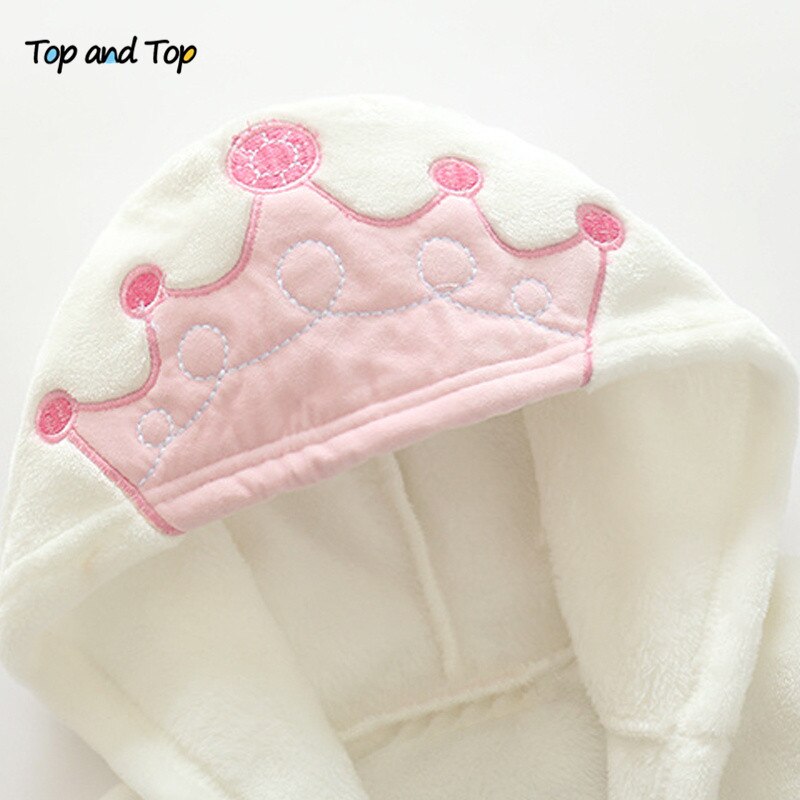 Top og top sød prinsesse natkjole piger morgenkåbe børn langærmet nattøj badekåbe børn badekåbe hjemmetøj butik