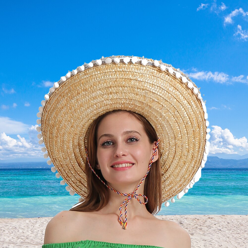 Straw Beach Straw Hat Travel Summer UV Floppy Sun Hat Spring And Summer Leisure Play Beach Hat