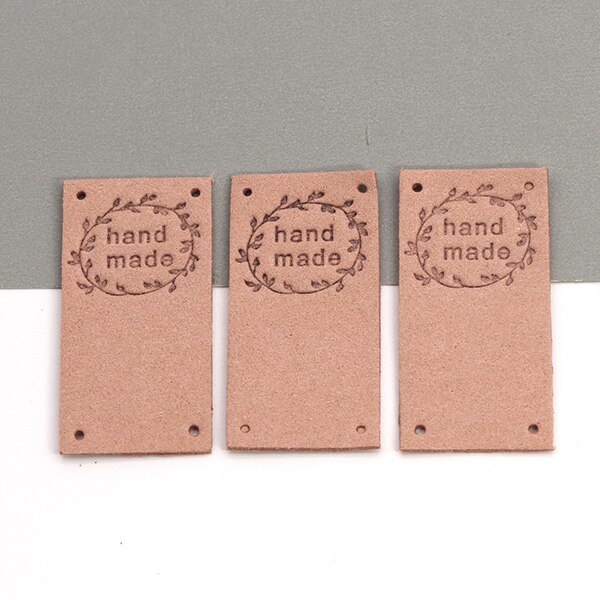 Ręcznie wykonane metka ze skóry wieniec metki dla odzież szyta ręcznie etykiety DIY czapki szalik kosz dodatki robić odzieży 20 sztuk 2.5x5CM: 09