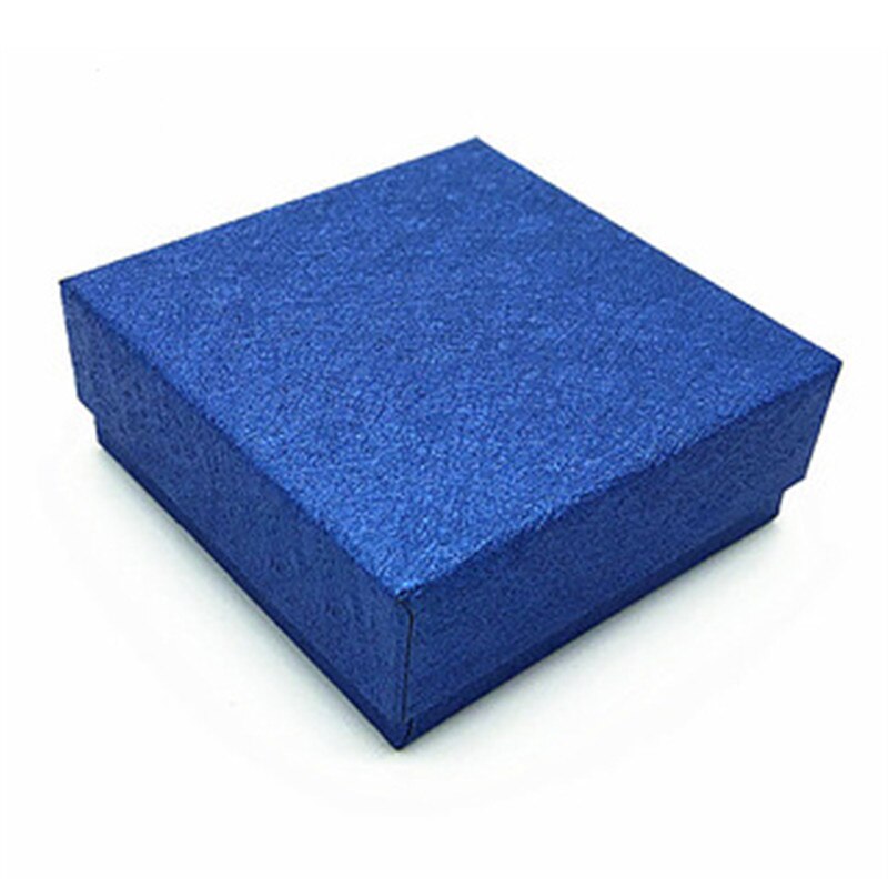 20pcs/group, special paper box with full leather paper, ring box pendant box, multi-purpose jewelry box, factory outlet, la: Blue