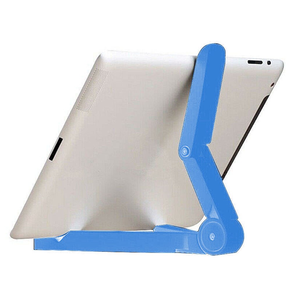 Justerbart bordsställ för iphone ipad mini 1 2 3 4 air pro tablettställ hållare stativ bord skrivbordsstöd hopfällbar telefon: Blå