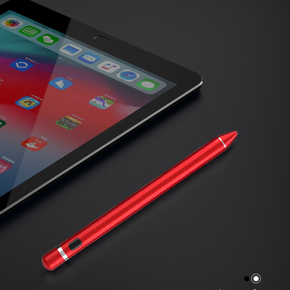 Til apple pencil 2 stylus pen touch pen til tablet ios android stylus pen til ipad pro 5th 6th 7th mini 4 5 air 1 2 3: Rød
