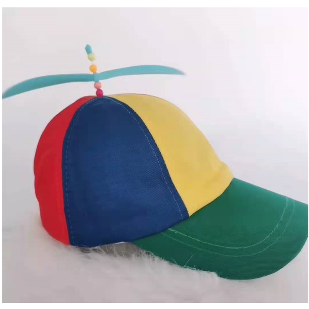 Divertente avventura papà cappello moda colorato libellula Patchwork maglia berretto da baseball casquette elicottero elica cappello Snapback