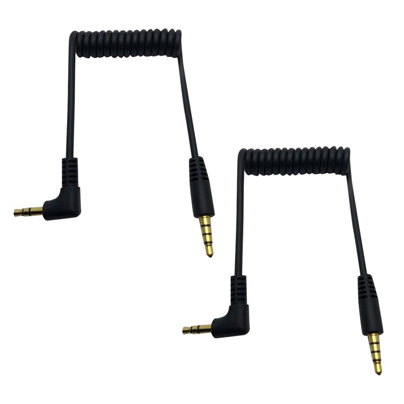 2x 3.5mm audiokabel - dual-stecker 3.5mm trrs auf trs universalkabel für mikrofone