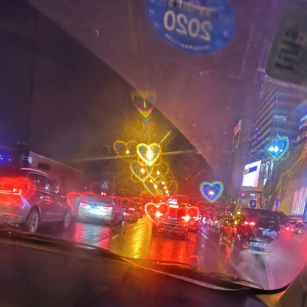 Love Heart Shaped Effects Glasses Watch The Lights Change to Heart Shape At Night Diffraction Glasses Sunglasses