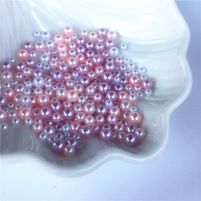 2.5-5mm blandade pärlor självhäftande kristalllim uv-harts lim simulering pärl tätningsfyllmedel 500 st: 11