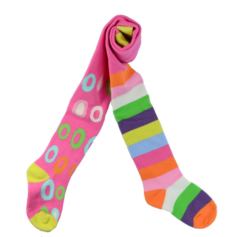 Kinderen Kids Panty Katoen Panty Voor Meisjes Panty Panty Meisjes Knie Hoge Sokken AB Stijl Gestreepte Dot: 3-4 height85-95cm