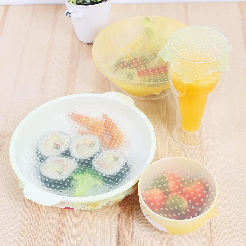DUOLVQI Square Shaped Silicone Food Covers Kitchen utensils Cover Food Stretch Lids cuisine Microwave Accessories Kitchen Gadget