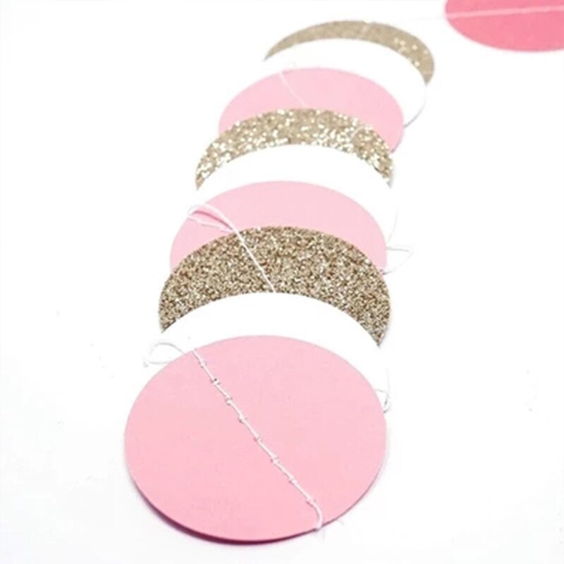 Round Piece Paper Flower Party Decoration Decoration Pendant Pendant Round Flag Birthday Full Moon Baby Shower Wedding