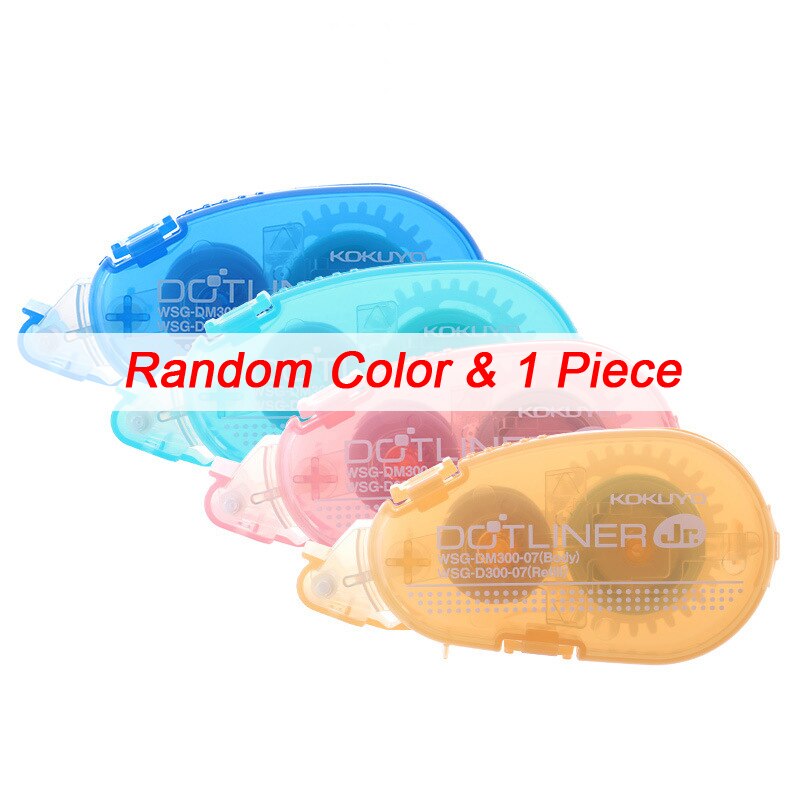 Double Sided Adhesive Dots Stick Roller Permanent Adhesive Applicator Glue Tape Dispenser Refillable Correction Tape: Random (1 Piece)