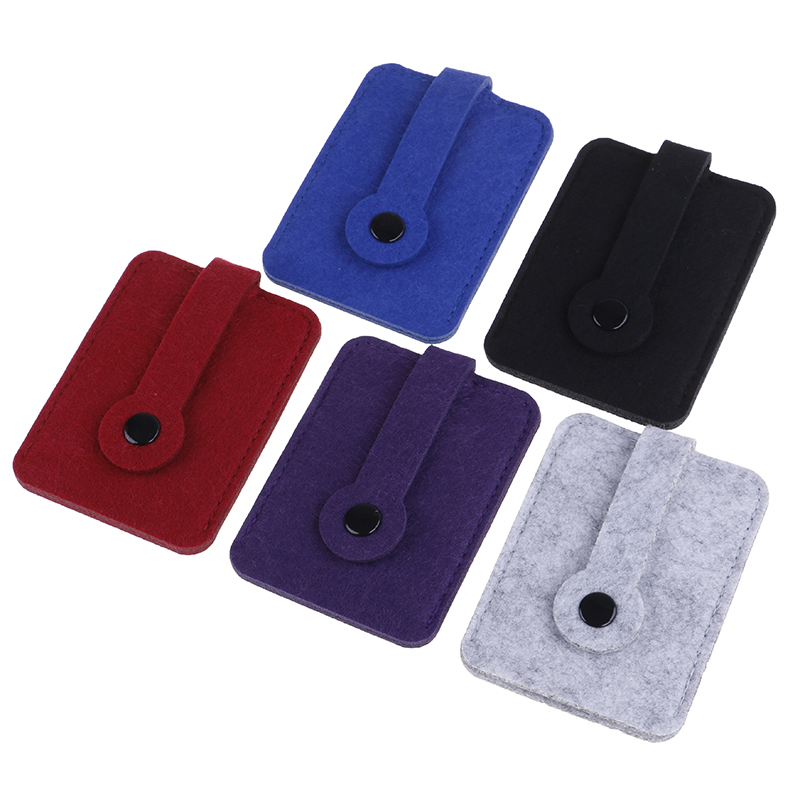 1PCS Men Women Woolen Felt Keychain Holder Pocket Car Key Wallet Purse Keys Organizer Pouch Case Bag