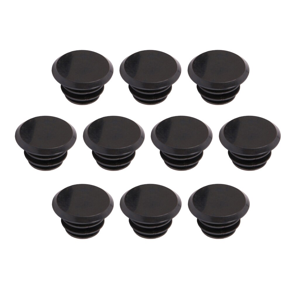 10 Uds. De tapones para manillar de bicicleta de montaña, tapones para manillar de bicicleta de carretera, Asa de plástico de PVC, topes finales de barra (negro): C