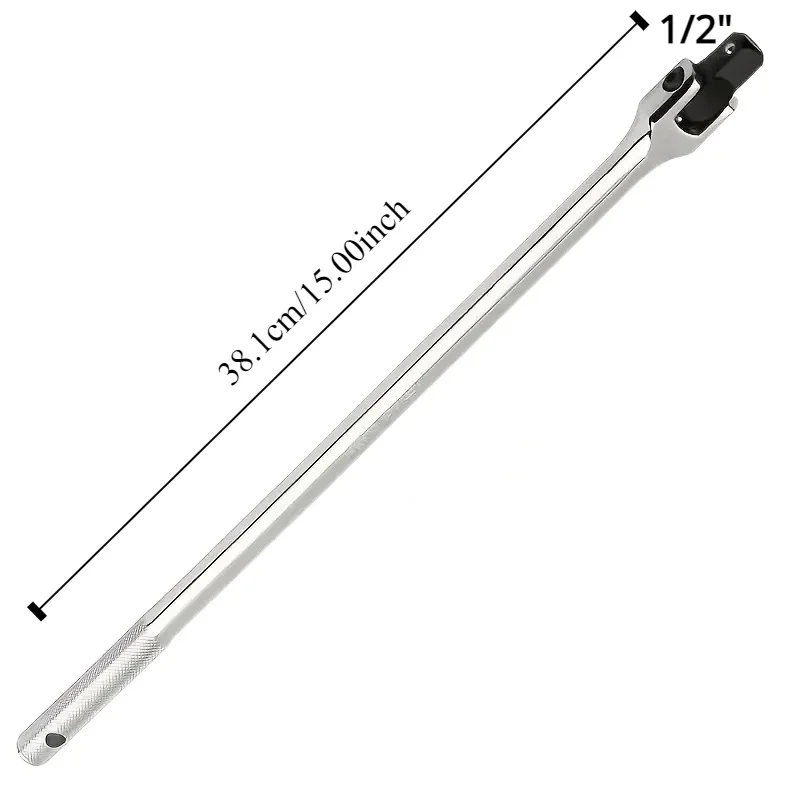 Llave de varilla F de 1/2 pulgadas, llave dinamométrica de 10/12/15/18 pulgadas, barra de fuerza larga, cabezal de actividad, palanca fuerte, herramienta de reparación de mango de dirección: Morado