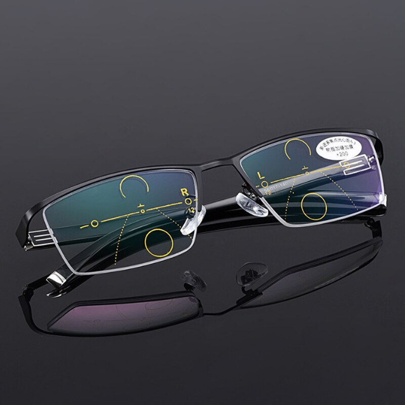 Smart Progressieve Meekleurende Leesbril Mannen Vrouwen Multi-Focus Anti Blue Ray Buurt-Ver Dual-Purpose lezers Bril