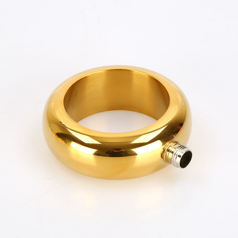 Bracelet Hip Flask Stainless Steel Portable Hidden Flasks Ring For Wine Liquor Alcohol Men Women