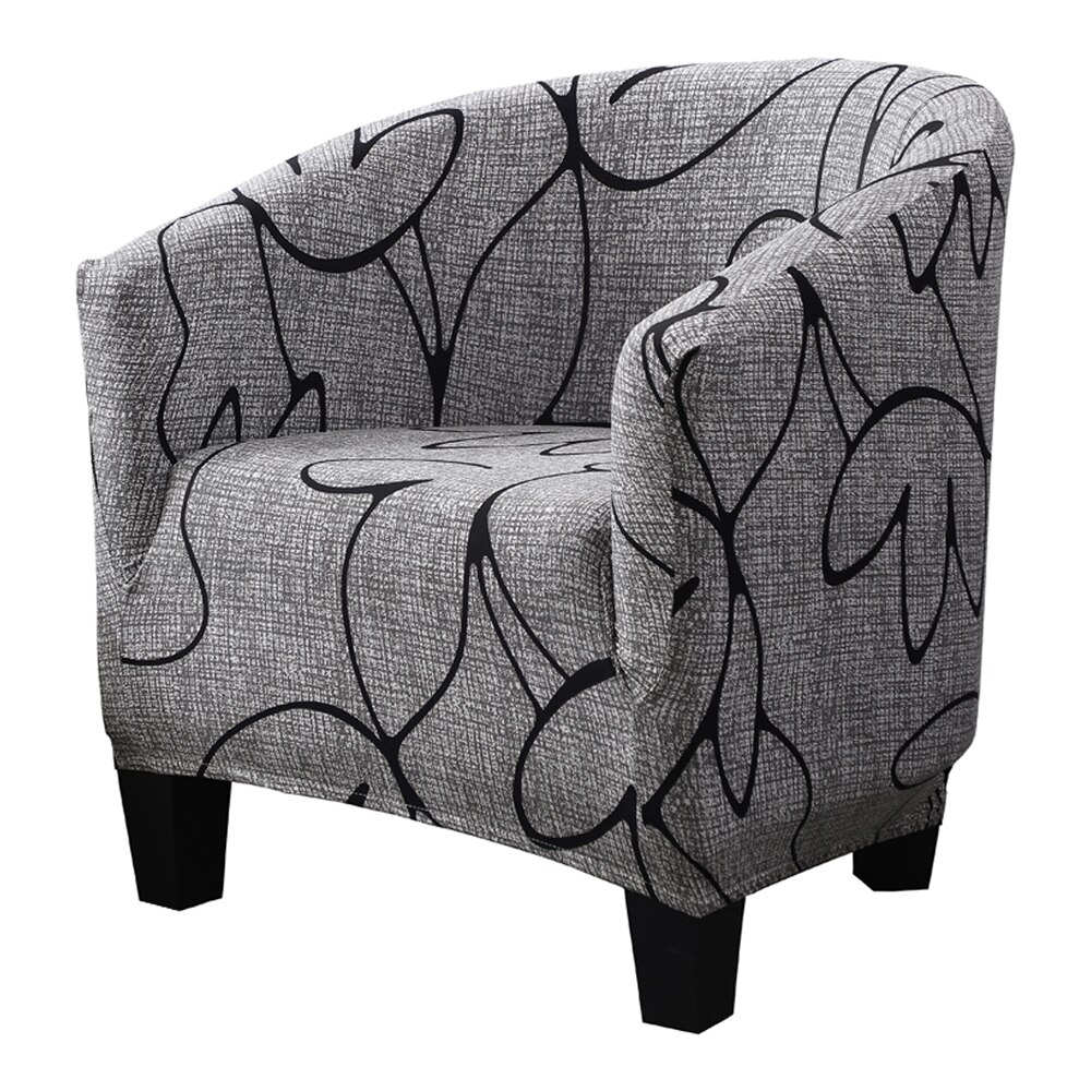 Club Chair Slipcover Stretch Armchair Covers Printed Tub Chair Cover Sofa Cover Spandex Couch Covers For Bar Counter Living Room: L