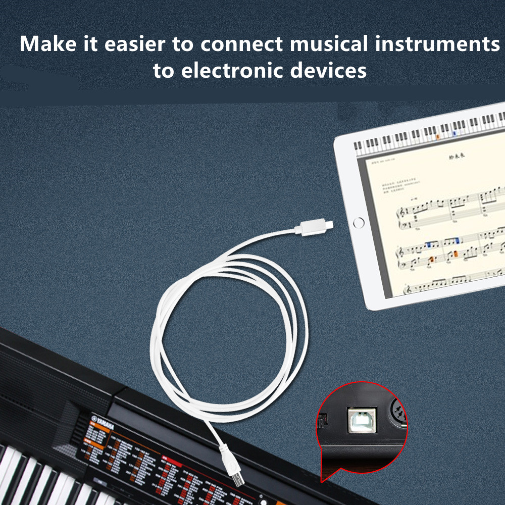 Midi- USB B zu iPhone iPad IOS14 Apfel Schnittstelle OTG Daten Kabel für Elektronische Klavier Trommel Elektrische Klavier Midi- Tastatur stecker